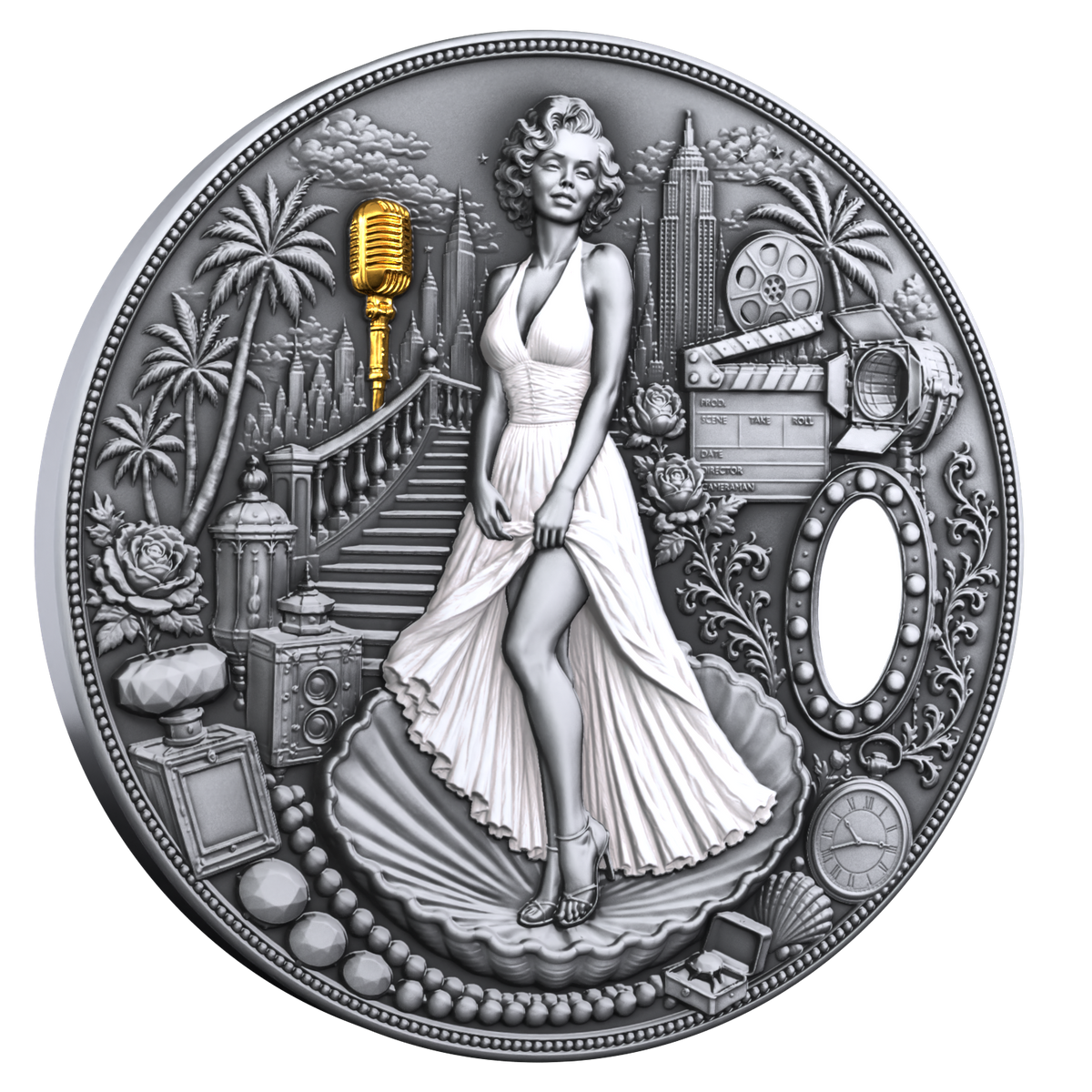 2026 Liberia Blonde in White 2 oz Silver Coin