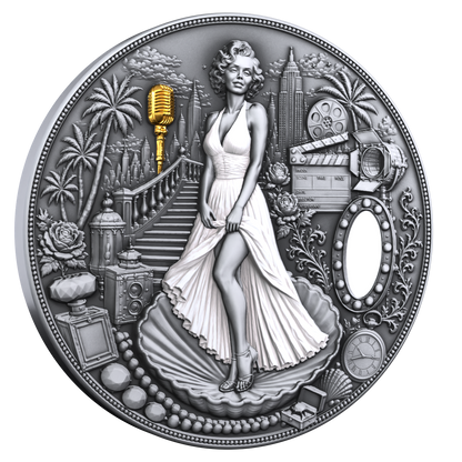 2026 Liberia Blonde in White 2 oz Silver Coin