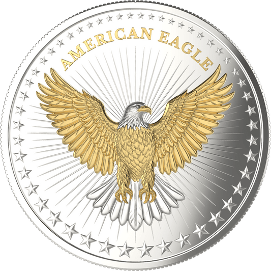 2026 Solomon Islands American Eagle BU Gold-Plated 10g CN Coin in Card