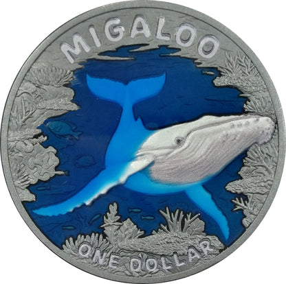 2026 Niue Migaloo - Australia's White Whale 3D 1 oz Silver Coin