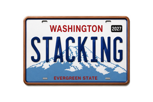 2027 Stacking Across America License Plate MONTANA Colorized 1 oz Copper Bar (Series 2)
