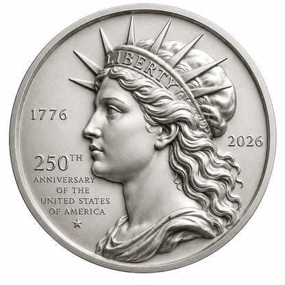 2026 250 Years of Liberty & Freedom 3g Silver Medal (06/26)