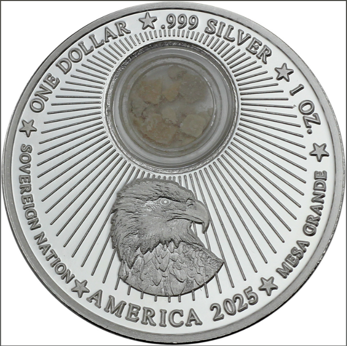 Factory Special! 2025 Mesa Grande Footsteps of Jesus - Ascension (Mount of Olives) 1 oz Silver Coin