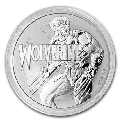 In Stock! 2021 Tuvalu 1 oz Silver $1 Marvel Series Wolverine BU