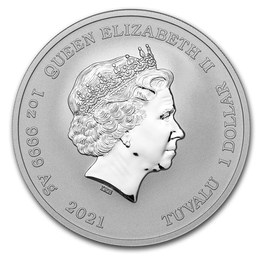In Stock! 2021 Tuvalu 1 oz Silver $1 Marvel Series Wolverine BU