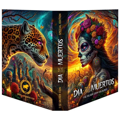 2023 Mexico Libertad Dia de los Muertos 1 oz Silver Colorized Coin