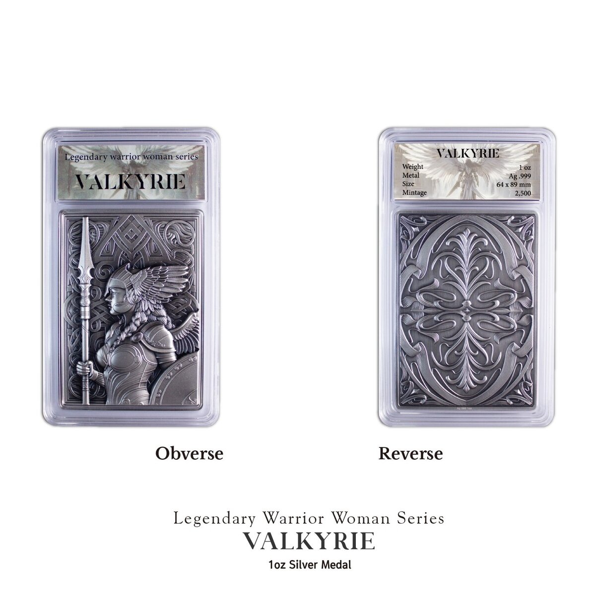 In Stock! 2025 South Korean Legendary Warrior Woman Valkyrie 1 oz Silver Antiqued Medal