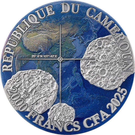 2025 Cameroon Nantan Meteorite 50g Silver Coin (777 Mintage) (Last day to order May 15th)