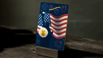 In Stock 2026 Liberia United We Stand IWA Jima 1/1000 oz Gold Coin in Card