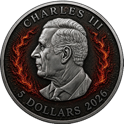 2026 Canada Maple Leaf Dragon Guardian Edition 1 oz Silver Coin (07/29)