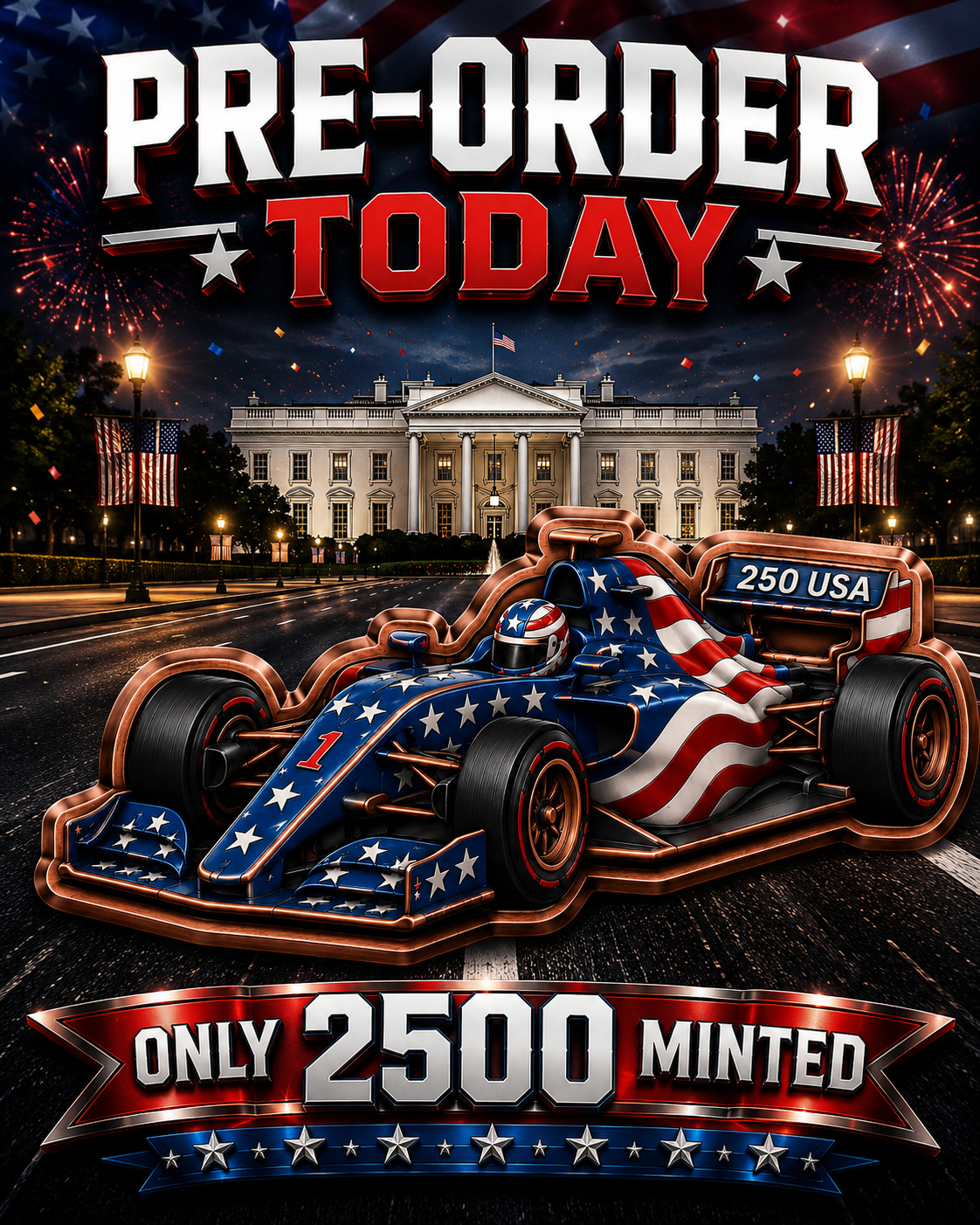 RED, WHITE & FAST 1 oz AVDP Copper