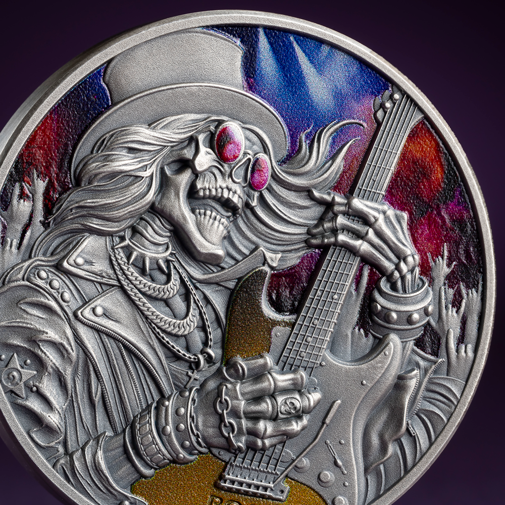 2026 Ghana Memento Mori - Rockstar 1 oz Silver Coin