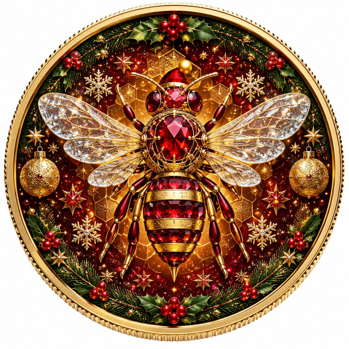2026 U.S. Eagle The Christmas Bee Edition 1 oz Silver Coin