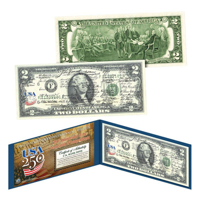 1776-2026 U.S. Genuine Legal Tender $2 Bill 'America's 250th' Declaration Signers Edition (07/31)