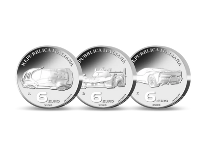 2026 Italy Spirit of Ferrari Proof 3 x 1 oz Silver Coin Set