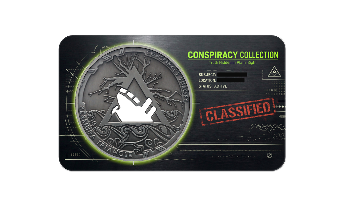 2022 Samoa Conspiracy Collection - Bermuda Triangle Cut-Out CN Coin in Card