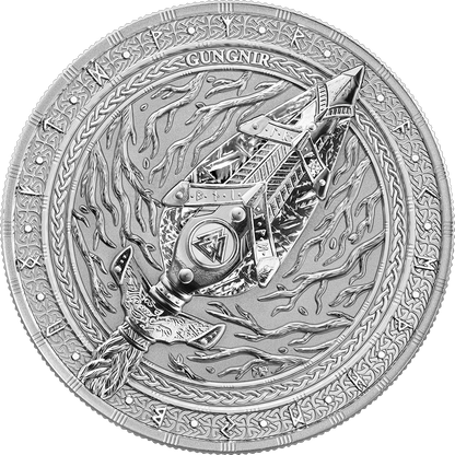 Estimate: 2026 Germania Artefacts - Gungnir BU 1 oz Silver Coin