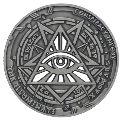 2022 Samoa Conspiracy Collection - Illuminati Cut-Out CN Coin in Card