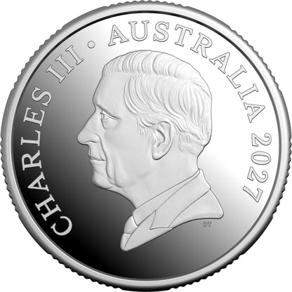 2027 Australia Bluey Cricket Ball Proof 11.66g  Silver Coin