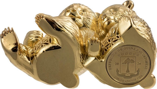 2026 Equatorial Guinea 3D Filigree Panda 2 oz Copper Coin
