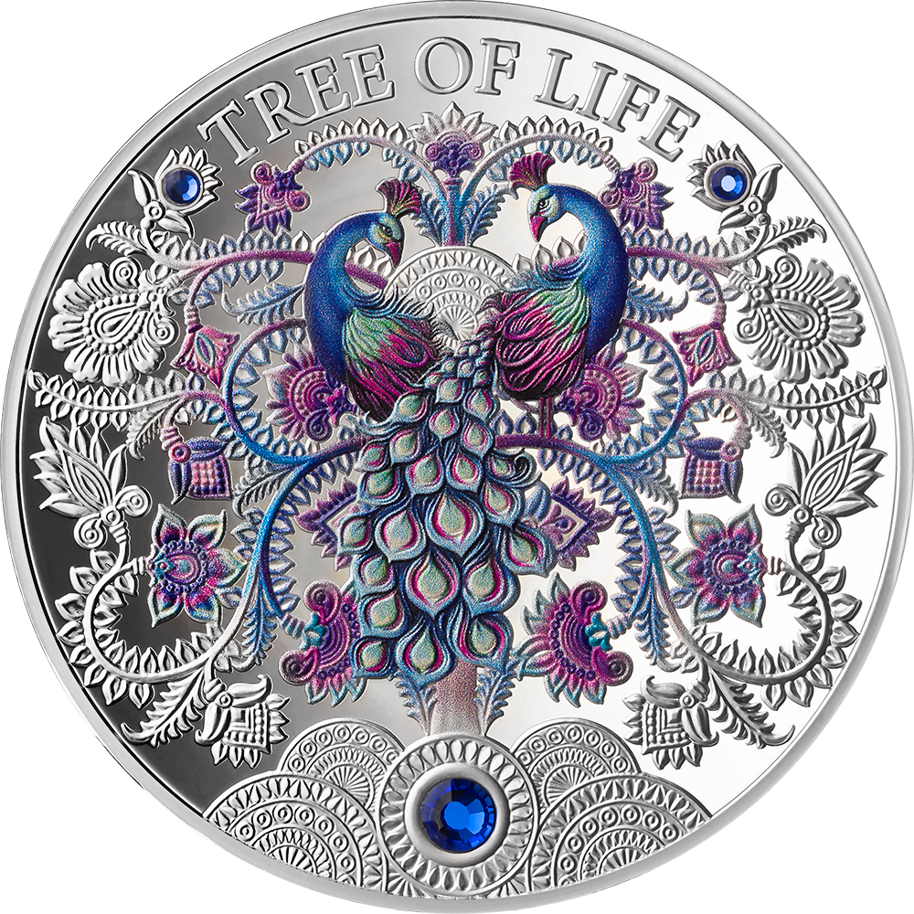 2026 Ghana Winter Tree of Life 1 oz Silver Coin