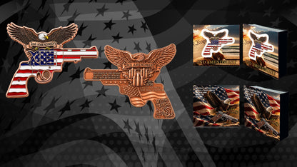2nd Amendment Freedom Eagle Colorized 5 oz Copper Medal (06/22)