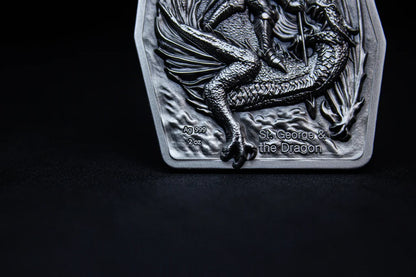 Estimate: 2026 Cameroon St. George & the Dragon Stacker 2 oz Silver Coin