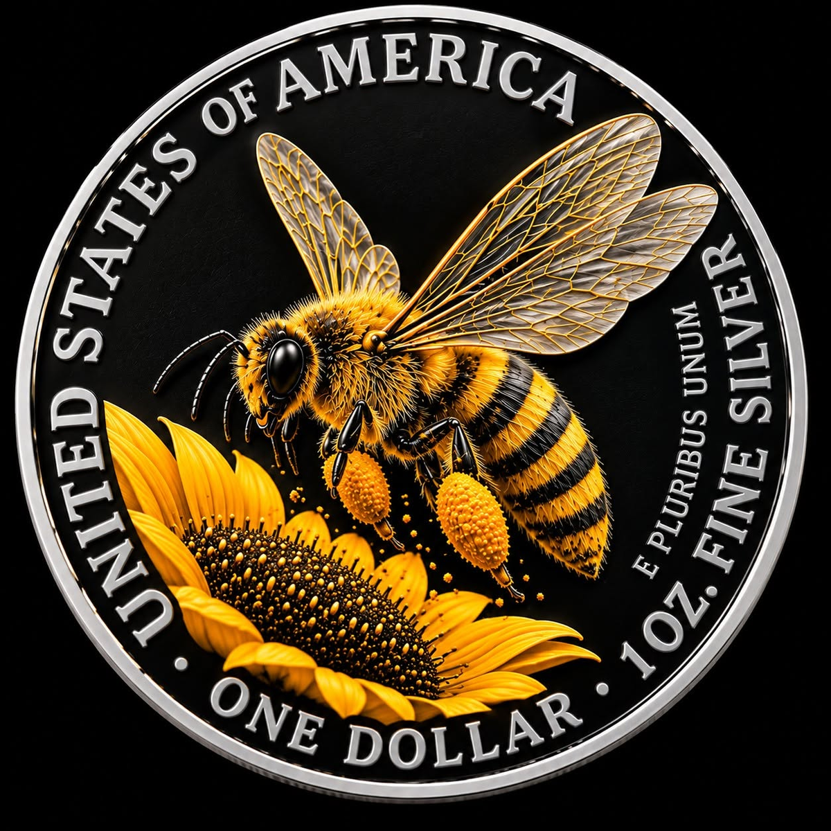2026 U.S. Eagle Liberty Bee Edition 1 oz Silver Coin