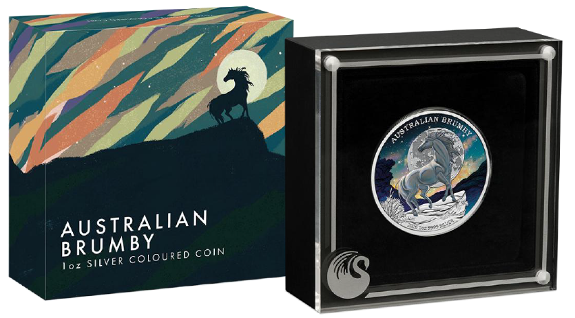 2026 Australia Brumby Horse Colorized 1 oz Silver Coin