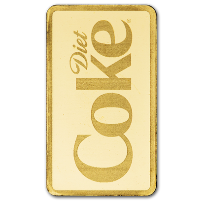2026 PAMP Diet Coke 1g Gold Bar in Card (08/07)
