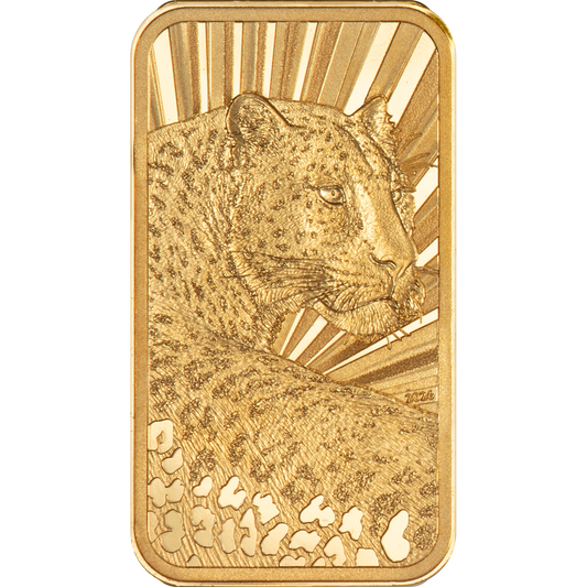 2026 Cook Islands Barre de Luxe - Leopard 0.5g Gold Coin - Capsule & COA