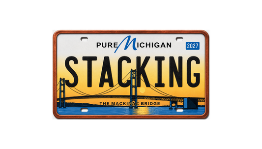 2027 Stacking Across America License Plate LOUISIANA Colorized 1 oz Copper Bar (Series 2)