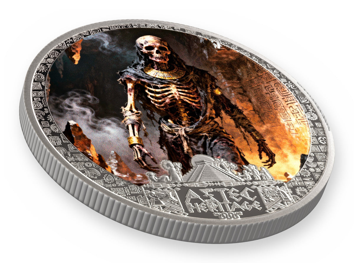 2026 Liberia Aztec Heritage Mictlantecutli 1/2 oz Silver Coin