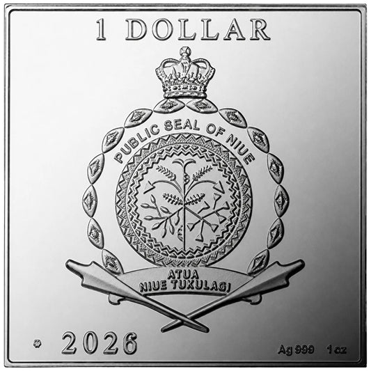2026 Niue Treasures of World Painting - Tahitian Woman 1 oz Silver Coin