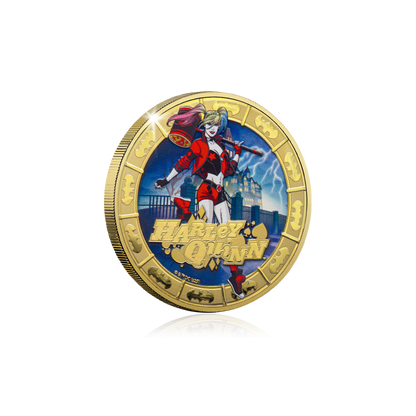 2025 Solomon Islands DC Harley Quinn Gold Plated 27.5g CN Coin in Card (07/13)