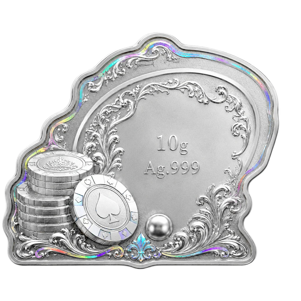 2026 Roulette Shaped 10g Silver in Card