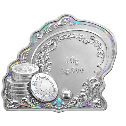 2026 Roulette Shaped 10g Silver in Card