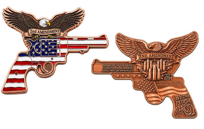 2nd Amendment Freedom Eagle Colorized 5 oz Copper Medal (06/22)