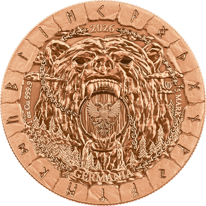 2026 Germania The Bodvar Saga: Loss BU 1 oz Copper Coin