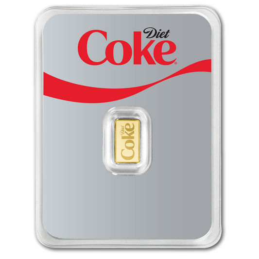 2026 PAMP Diet Coke 1g Gold Bar in Card (08/07)