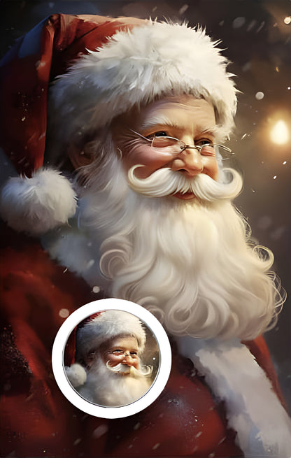In Stock! 2025 Santa Claus Colorized 1g SILVER Round in Card
