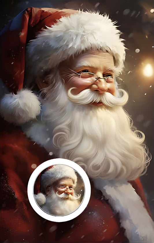 In Stock! 2025 Santa Claus Colorized 1g SILVER Round in Card