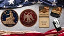 1885 U.S. Trade Dollar Trubute Diamond Dust 1 oz Copper Medal