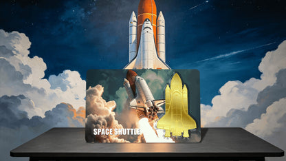 Space Shuttle Shaped 1/500 oz Gold Medal in Card (07/08)