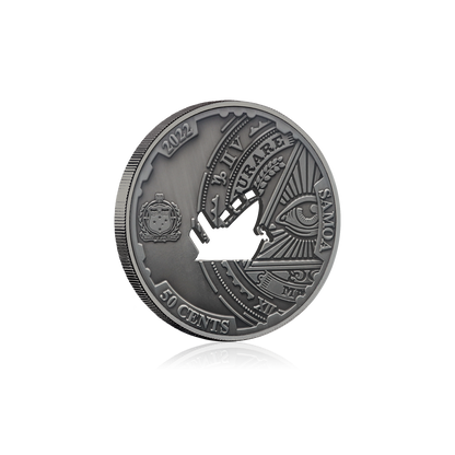 2022 Samoa Conspiracy Collection - Bermuda Triangle Cut-Out CN Coin in Card