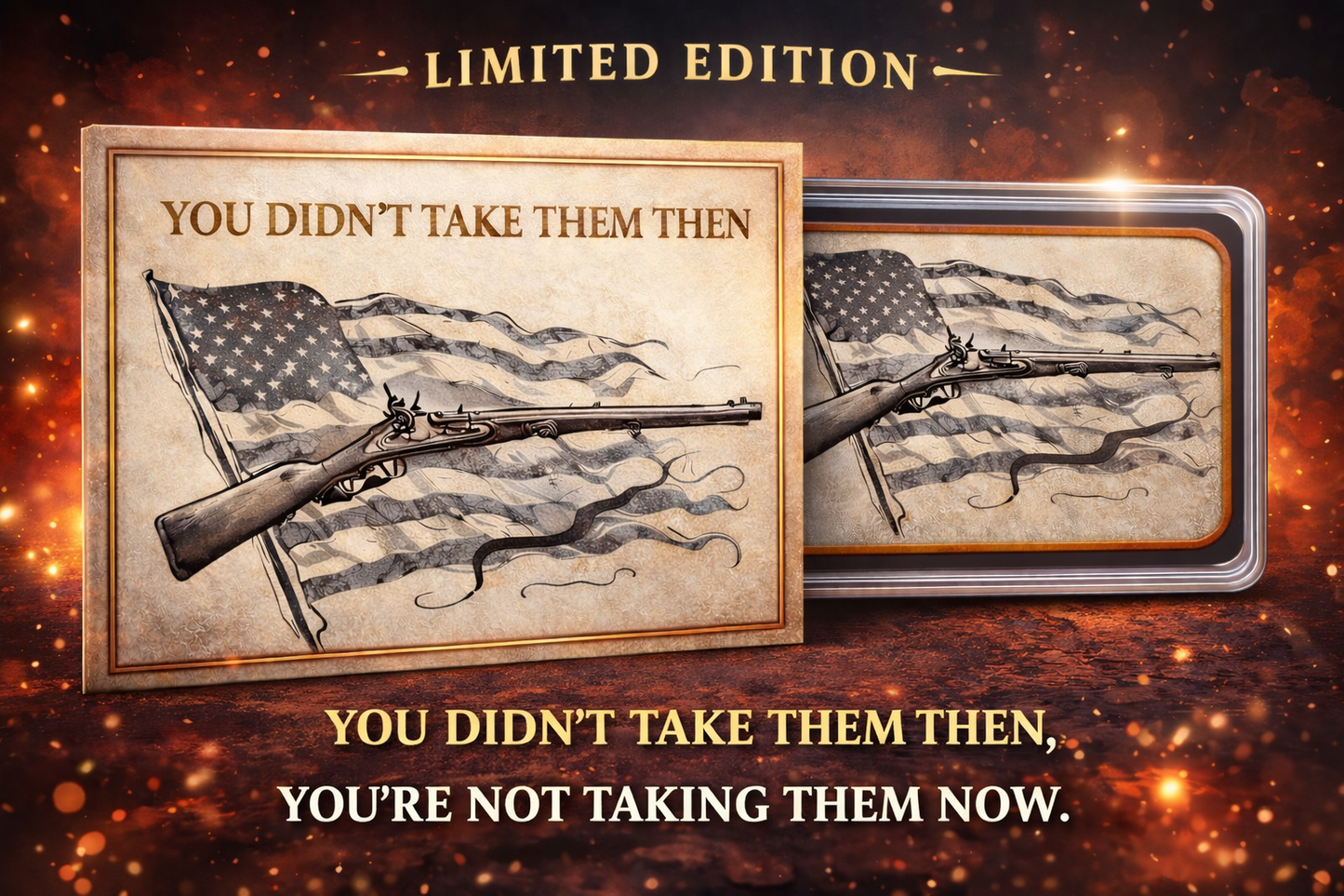 2nd Amendment Copper  “You Didn’t Take Them Then, You”re Not Taking Them Now “ 1 oz Copper (3/03)