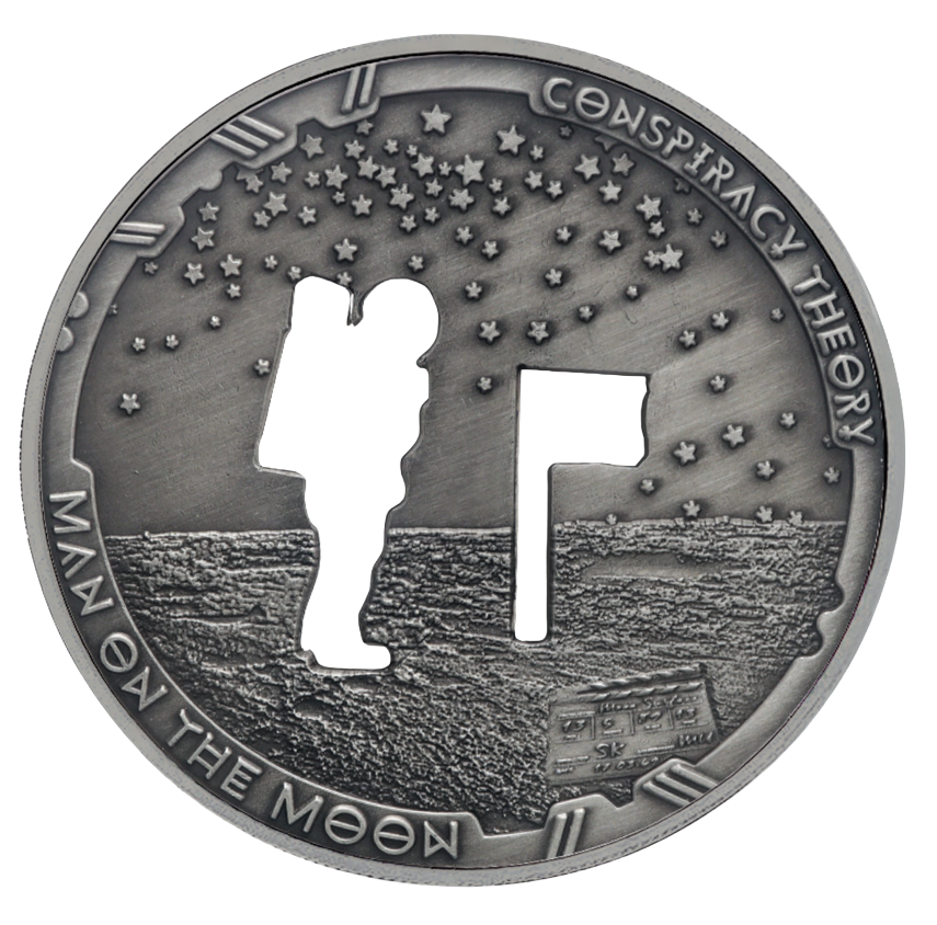 2022 Samoa Conspiracy Collection - Moon Landing Cut-Out CN Coin in Card