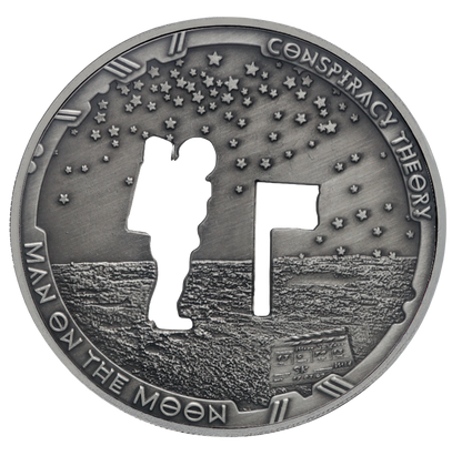 2022 Samoa Conspiracy Collection - Moon Landing Cut-Out CN Coin in Card