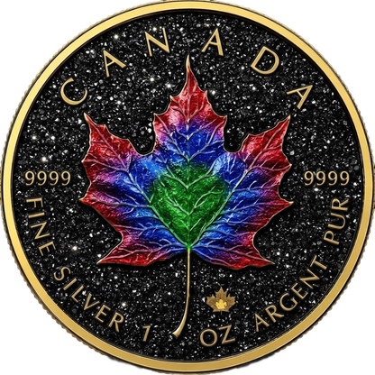 2026 Canada Maple Leaf Imperial Spectrum Edition 1 oz Silver Coin (07/23)