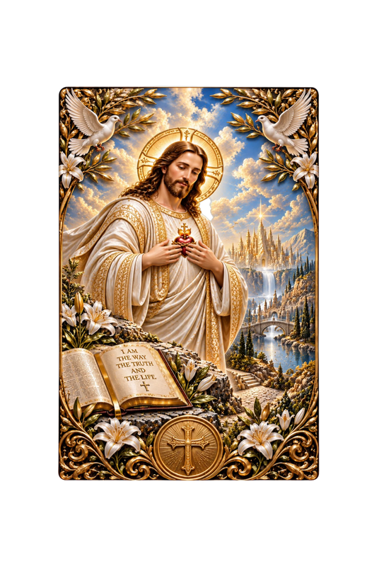 Jesus - Heaven's Dove Colorized 5g Silver Foil